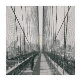 The Brooklyn Bridge, Sunday PM Prints
