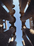The Massive Columns of the Great Hypostyle Hall, Temple of Amon, Karnak Photographic Print by O. Louis Mazzatenta