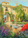 Spanish Courtyard II Láminas por Michael Longo Spanish Courtyard II Láminas por Michael Longo