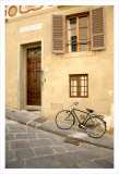 Black Bicycle by the Yellow Wall, Florence Prints by Igor Maloratsky