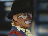 A Professional Rodeo Clown Waits for the Showto Begin Photographie par Bobby Model