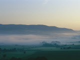 Provence Landscape Covered in Mist Photographic Print by Nicole Duplaix