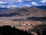 View of Cuzco with Plaza De Armas, Peru Photographic Print by Shirley Vanderbilt