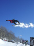 Snowboarder Being Videotaped, Vail, CO Photographic Print by Kurt Olesek