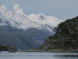 A Scenic Clear Day over Fjord of the Mountains and Peninsula Roca Photographic Print by Gordon Wiltsie