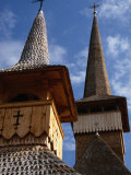 Greco-Catholic Dragomiresti Church Spires, Dragomiresti, Vaslui, Romania, Photographic Print by Diana Mayfield