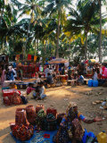 Women Selling Handcrafts at Market, Mapusa, India Photographic Print by Paul Beinssen