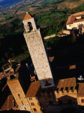 Tower Viewed from Torre Grossa San Gimignano, Tuscany, Italy Photographie par Glenn Beanland