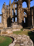Stone Path Leading to Ruins of Whitby Abbey Whitby, England Photographic Print by Glenn Beanland