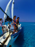 Sailing in the Bahamas, Bahamas Photographic Print by Greg Johnston