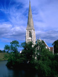 Spire of St. Albans Anglican Church, Copenhagen, Denmark Photographic Print by Anders Blomqvist