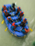 A Raft Trip Down the Rapids of the Kicking Horse River Photographic Print by Michael Melford