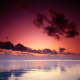 Sunrise Over Water, Maldives Photographic Print by Dennis Wisken
