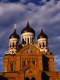 Russian Orthodox St. Alexander Nevski Cathedral, 19th Century, Tallinn, Harjumaa, Estonia Photographie par Stephen Saks
