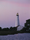 The St. Marks Lighthouse at Twilight Photographic Print by Medford Taylor