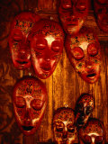 Painted Masks for Sale in the Village of Karang Bayan, Lombok, West Nusa Tenggara, Indonesia Photographic Print by Richard I'Anson