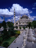 Roof of Suleymaniye Mosque, Istanbul, Turkey Photographic Print by Izzet Keribar