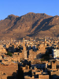 City at Sunset, San'a, Yemen Photographic Print by Chris Mellor