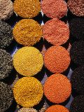 Pulses and Grains at Azadpur Market, Delhi, India Photographie par Richard I'Anson
