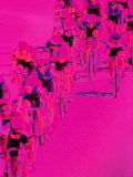 People Riding Bicycles Photographic Print