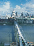 St. Paul's Cathedral & Millenium Bridge Photographic Print by Lauree Feldman St. Paul's Cathedral & Millenium Bridge Photographic Print by Lauree Feldman