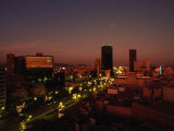Mexico City at Night Lámina fotográfica por Angelo Cavalli