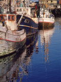 Fishing Boats in Harbor, Keflavik, Iceland Photographic Print by Ron Rocz