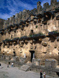 Tourists at Roman Theatre Stage, Aspendos, Turkey Photographic Print by Simon Richmond