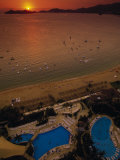 Sunset Over Acapulco Bay, Acapulco, Mexico Photographic Print by Walter Bibikow
