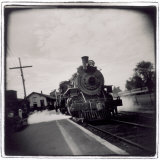 Train Pulling Into Station Photographic Print by John Glembin