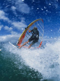 Wind Surfing at Kanaha Beach, HI Photographic Print