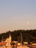 Full Moon Rising Over Boothbay Harbor, ME Photographic Print by Ed Langan