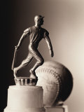 Close-up of a Baseball Trophy Photographic Print