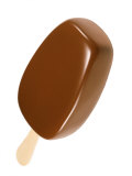 Chocolate Coated Ice Cream Bar Photographic Print by Peter Johansky