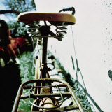 Rear View of the Seat of a Bicycle Photographic Print