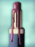 Melting Lipstick Lámina fotográfica por ATU Studios