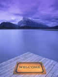Welcome Mat on Dock, Alberta Photographic Print by Kevin Law