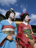 Apprentice Geisha (Maiko), Women Dressed in Traditional Costume, Kimono, Kyoto, Honshu, Japan Photographic Print