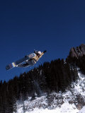 Snowboarder, Wolf Creek, CO Fotografisk tryk af Kurt Olesek