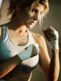 Female Boxer Practicing Photographie