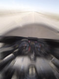 First Person Perspective of a Motorcycle Ride Photographic Print