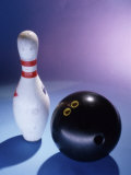 Bowling Ball and a Pin Photographic Print