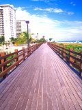 Boardwalk, South Beach, Miami, Florida, USA Photographic Print by Terry Eggers
