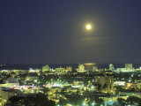 Moon over South Beach, Miami, Florida, USA Photographie par Robin Hill