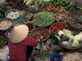 Vegetable Market, Hue, Vietnam Photographic Print by Keren Su