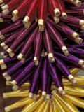 Colorful Spools of Thread Hang in the Market, Fes, Morocco Photographic Print by John & Lisa Merrill