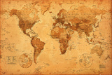 Mappemonde Affiche