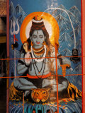 Vishnu Hindu God Mural, India Fotografisk tryk af Dee Ann Pederson Vishnu Hindu God Mural, India Fotografisk tryk af Dee Ann Pederson