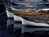 Boats in Harbor, Cinque Terre, Italy Photographie par Greg Gawlowski