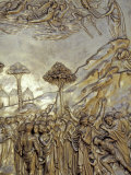 Gold Leaf Fresco Detail of Grace Cathedral, Nob Hill, San Francisco, California, USA Photographic Print by William Sutton
